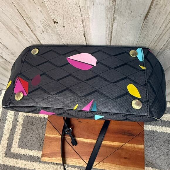 Fossil Sydney Tote Bag Geometric Multicolor‎ Design Women's Handbag - Picture 5 of 5